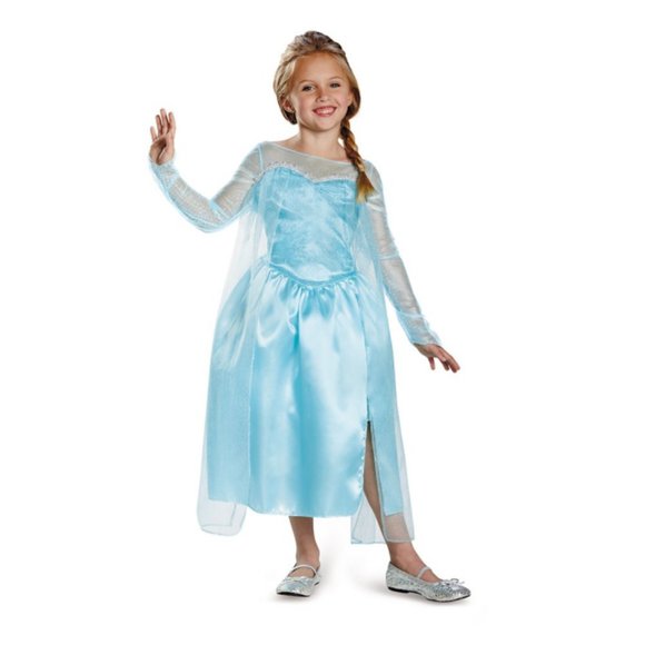 Elsa Girls Costume Medium Frozen Classic Gown - Picture 1 of 1